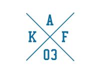 Aufkleber - "Kreuz AKF 03" Folienplot Blau, mit Übertragungsfolie