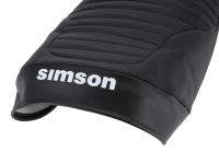 Seat cover structured, black with SIMSON logo - Simson S53, S83, SR50, SR80, Item no: 10002838 - Image 4