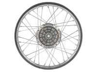 Spoked wheel 1.6 x 16" alloy rim polished + chrome spokes for Simson S50, S51, KR51 Schwalbe, SR4, Item no: 10069199 - Image 4