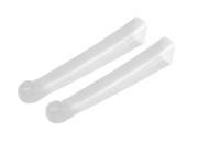 Set: 2x Hülle für Aluminium-Handhebel, Weiß transparent - Simson S50, KR51/1 Schwalbe, SR4-2, Art.-Nr.: 10007932 - Bild 2