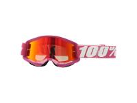 100% Motocross Brille ST2 FLETCHER - Pink / Verspiegelt