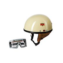 Retro Oldtimer Motorradhelm Brille Motorrad Helm für DDR Moped B-Ware!