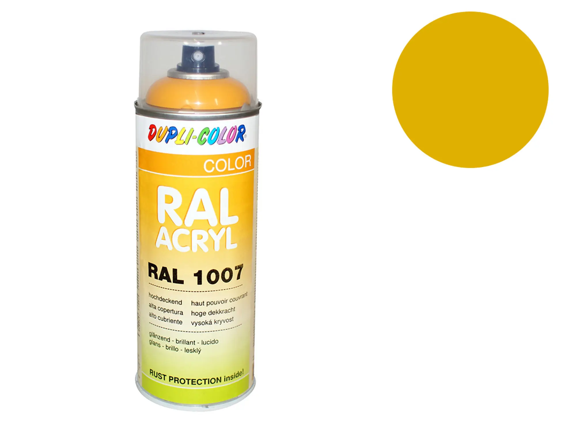 Dupli-Color Acryl-Spray RAL 1004 goldgelb, glänzend - 400 ml, Art.-Nr.: 10064736 - Bild 1