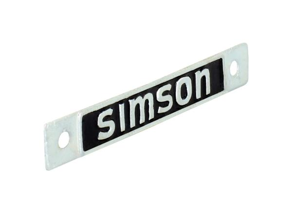 Plakette, Hersteller SIMSON, Sitzbank - Simson SR4-1 Spatz, SR4-2 Star,  10062952 - Bild 1