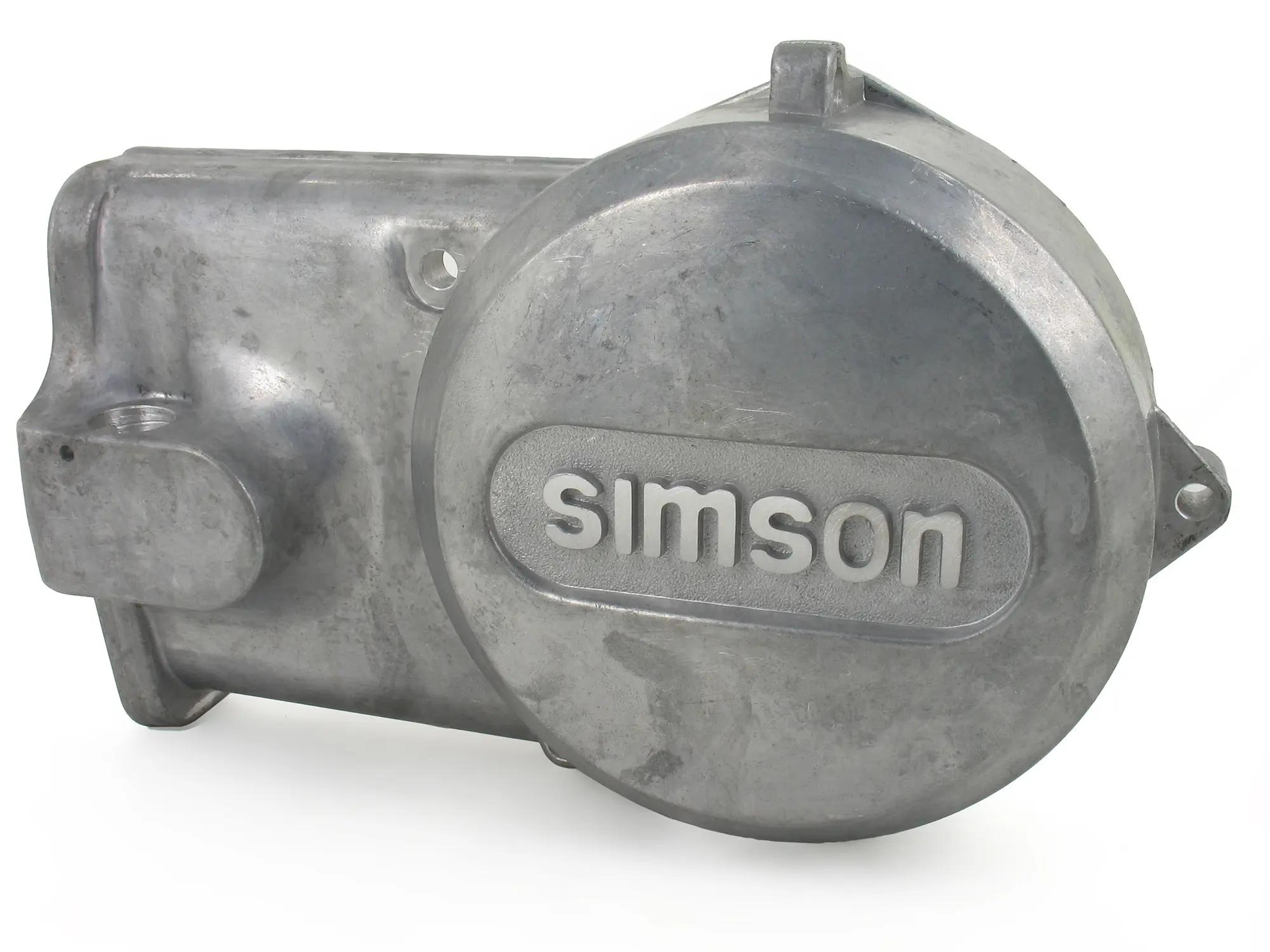 Lichtmaschinendeckel Alu-natur mit SIMSON Schriftzug - Simson