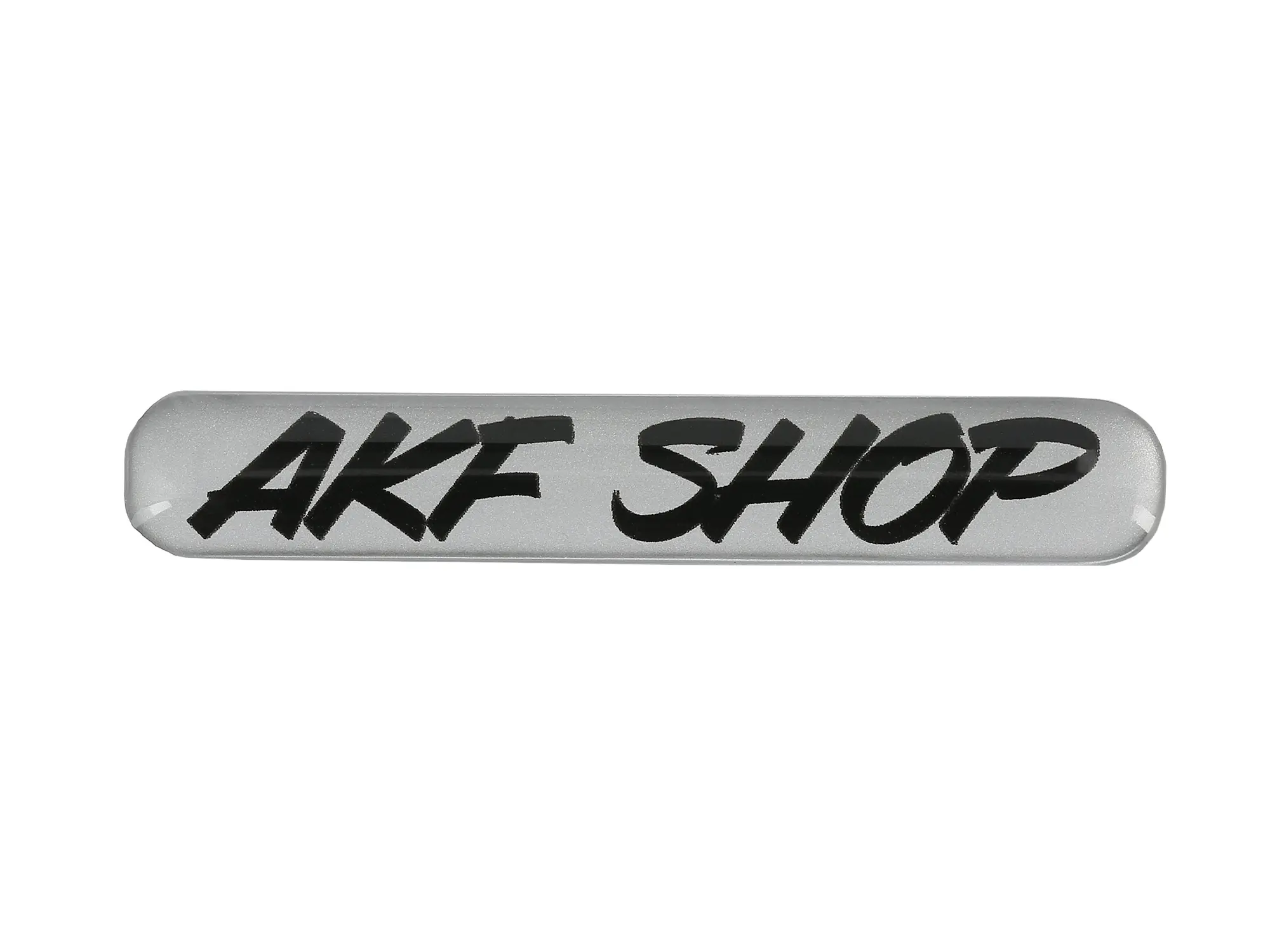 Gelaufkleber - "AKF Shop" silber/schwarz, Art.-Nr.: 10070617 - Bild 1